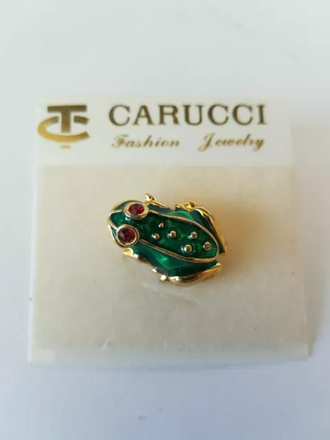 Carucci Frog Lapel Pin Brooch