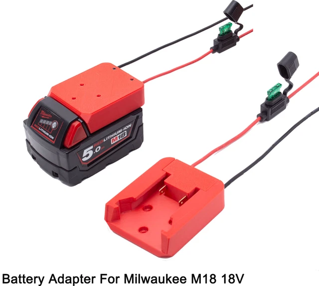 Power Wheels Adapter For Milwaukee M18 18V Battery Dock Power Connector DIY NEW