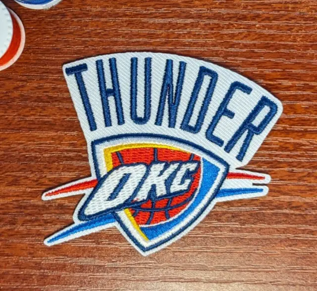 OKC Thunder Patch NBA Basketball Sports League Embroidered Iron On Patch 2.5x3"