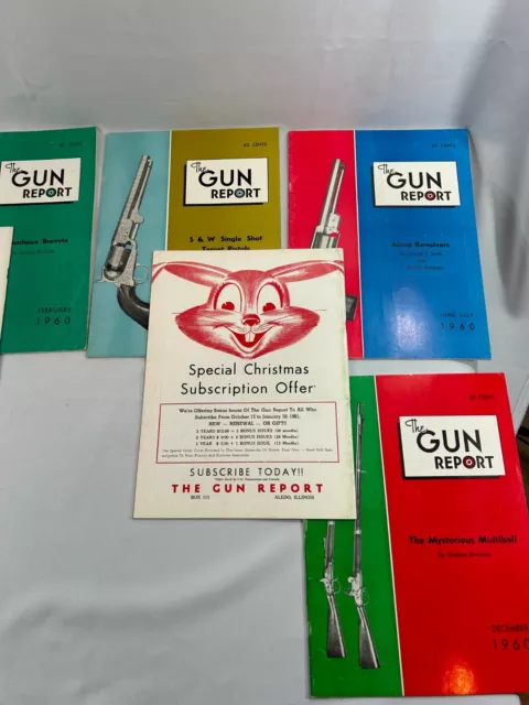 The Gun Report Magazine - 1960 - Lot of 8 Magazines