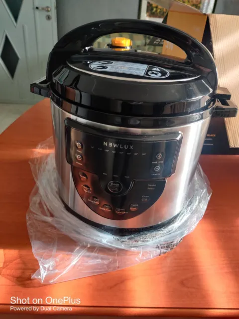 PENTOLA A PRESSIONE Elettrica Newlux Chef Pot V170 Black EUR 100
