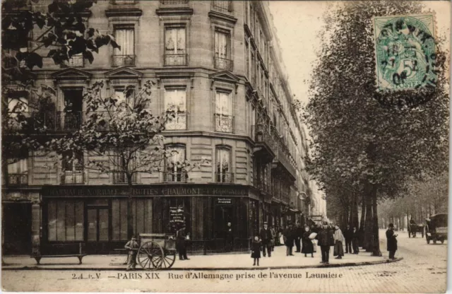 CPA PARIS 15th - Rue d'Deutschland taken from Avenue Laumiere (57742)