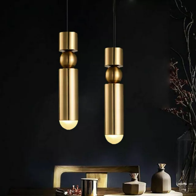 1 Light Sputnik Chandelier Mid Century Modern Brass Pendant Lamp Ceiling Lights