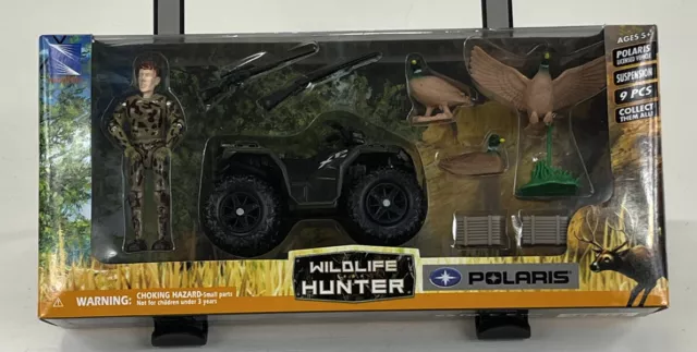 Newray Polaris Wildlife Hunter ATV Duck Mallard Hunter Playset **NEW**