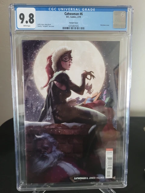 Catwoman #6 Cgc 9.8 Graded 2019 Dc Comics Stanley Artgerm Lau Variant Cover