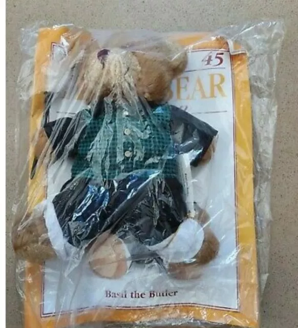 The Teddy Bear Collection Issue 45 Basil the Butler Plush Bear In Packaging