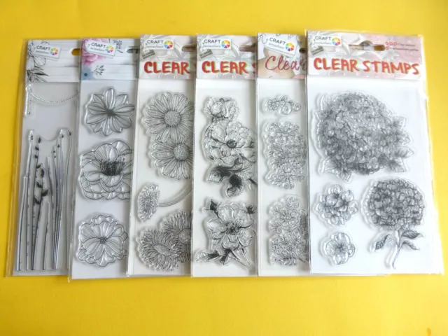 Motivstempel Clearstempel Blume & co ca:15x10cm Kartengestaltung Motivauswahl