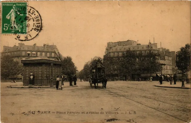 CPA PARIS 17e Place Pereire et Avenue de Villiers (576919)