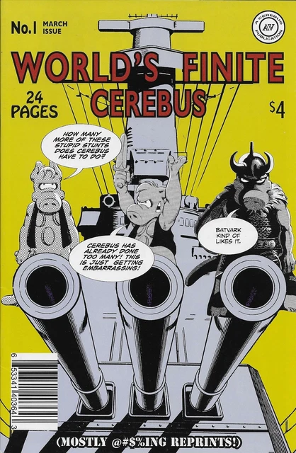 World's Finite Cerebus #1 VF/NM; Aardvark-Vanaheim | Cerebus Dave Sim - we combi