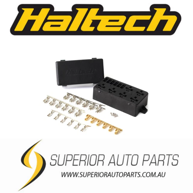 HALTECH 6 CIRCUIT Haltech Fuse Box with Lid and all required pins HT ...