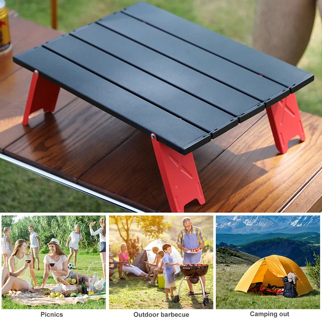 MINI TABLE PLIANTE Camping Tente Table Lit Ordinateur Bureau pour Tente ...