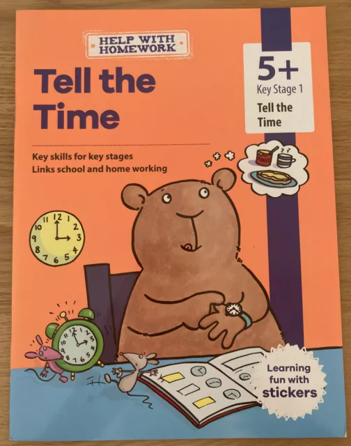 Tell The Time Workbook 5+ Key Stage 1 Help With Homework