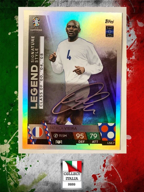 Patrick Vieiraページ CARD LEGEND SIGNATURE style Patrick VIEIRA TOPPS MATCH ATTAX UEFA