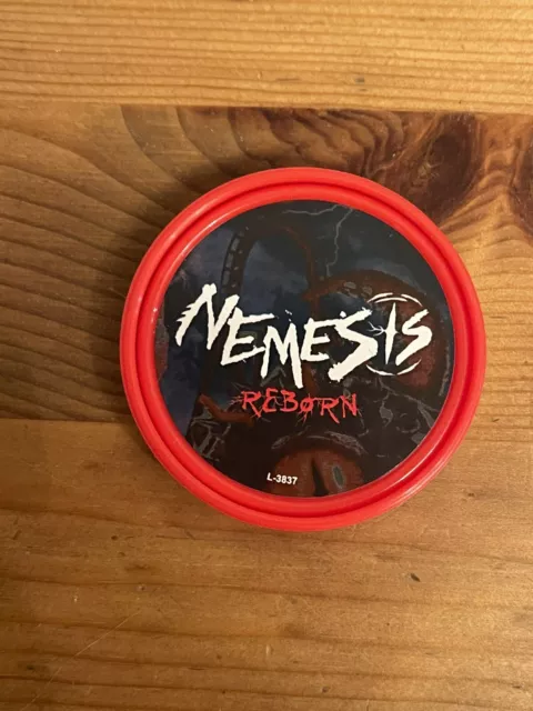 Alton Towers Nemesis Reborn Pop Badge Merlin 2024