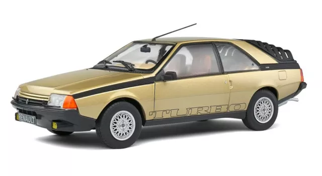 Miniature voiture auto 1:18 solido Renault Fuego Turbo 1980 Or diecast Modèle