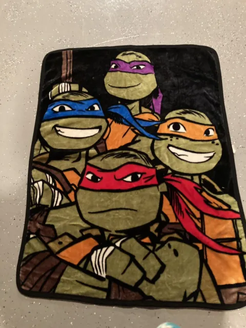 Nickelodeon Teenage Mutant Ninja Turtles 2014 Fleece Throw Blanket TMNT