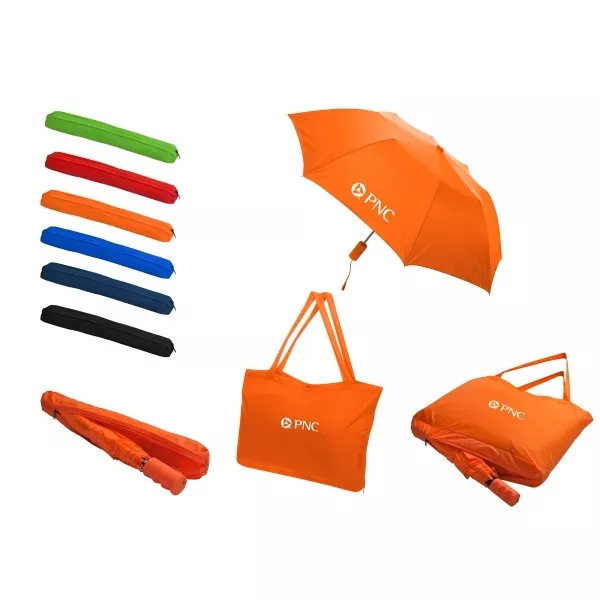 25 Custom Printed Tote Bag/Folding Umbrellas, Bulk Promotional Product