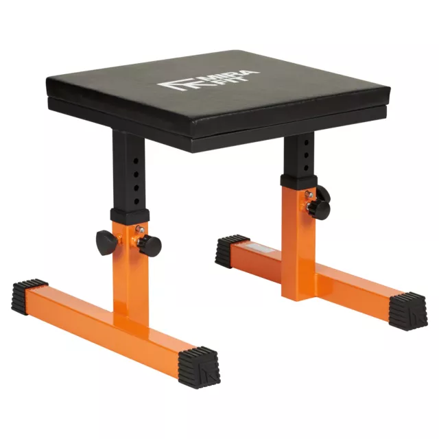 Mirafit Adjustable Squat Box Seat/Stand Power Lifting Gym Squatting Block