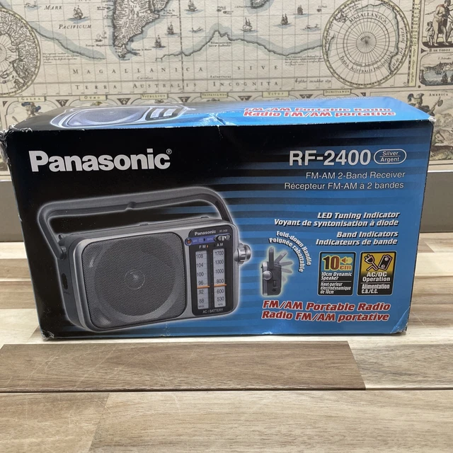 PANASONIC AM FM Portable Radio Battery Operated Radio or AC Power RF ...