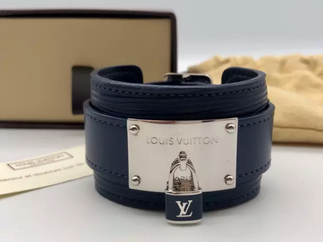 Lv confidential leather bracelet Louis Vuitton Brown in Leather - 37626391