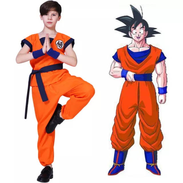 Kids Dragon Ball Z Goku Cosplay Costume Boys Child Dragonball Gohan Outfit Anime 3