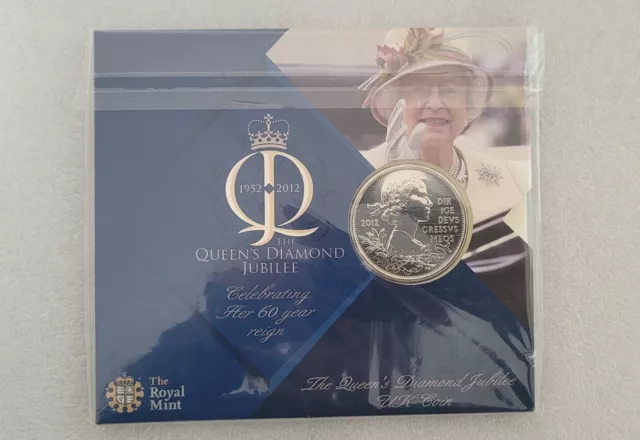 The Royal Mint Queen Elizabeth II Diamond Jubilee £5 Crown - NEW & SEALED