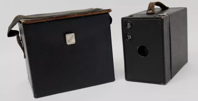 Kodak No. 3 Brownie Modelo B Caja Cámara Eastman Kodak Antigua 1907/Estuche..(14C)..