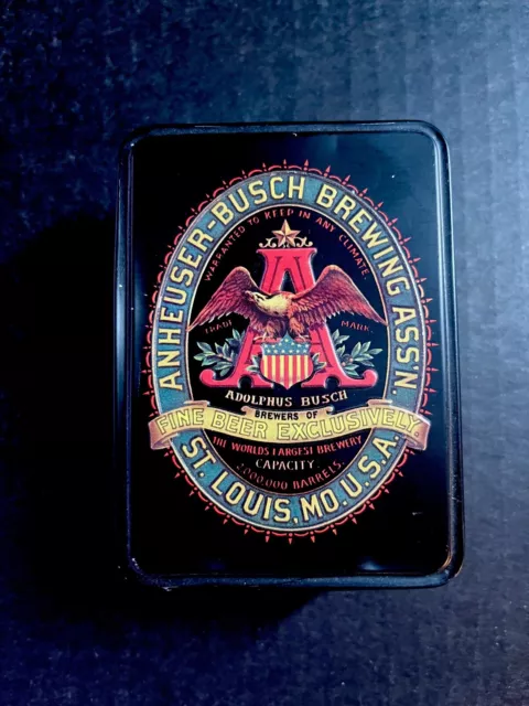 Anheuser-Busch Budweiser Classic Playing Cards Tin 2 Sealed Complete Decks