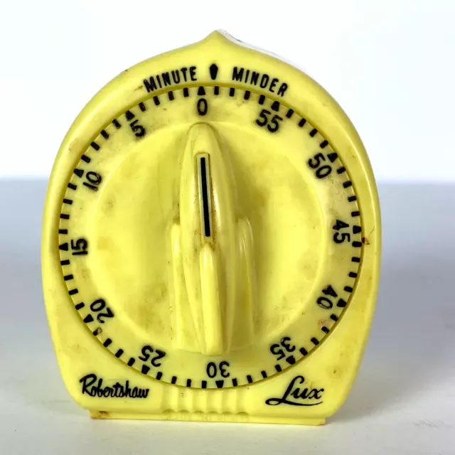 Minute Minder Atomic Rocket Knob Robert Shaw Lux Kitchen MCM Mid Century Timer