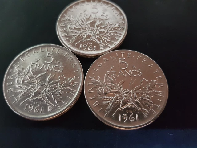 Pièce De 5 Francs Argent 1961 - Semeuse Roty - Qualité TTB/SPL - Rare