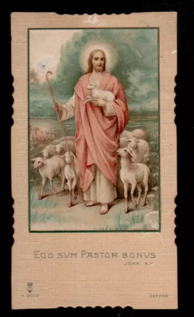 Santino Holy Card - SANTA LEGA EUCARISTICA  n° 12002 GESU' BUON PASTORE CROMO
