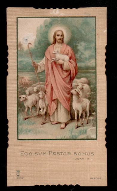 Santino Holy Card - SANTA LEGA EUCARISTICA  n° 12002 GESU' BUON PASTORE CROMO
