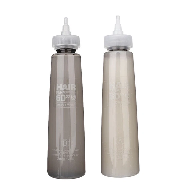 2 piezas 120 ml Profesional Duradero Perm Agua Cabello Perm Líquido para Peluquería EE. UU.