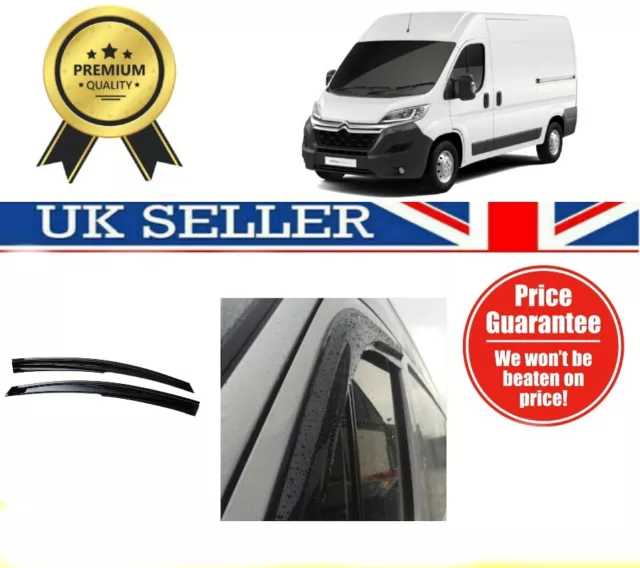 CITROEN RELAY Wind Deflectors Rain Sun Smoke Guard Window Deflector