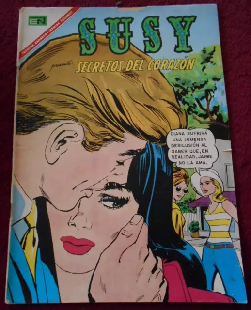 SUSY comic NOVARO foreign VINTAGE GIRLS' ROMANCES #121 DC COMICS CRYING pop 60s