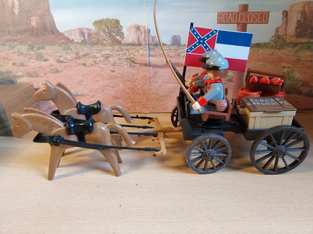 Playmobil Western &ndash; 15 Personaggi Sudisti Reggimento Fanteria Texas &ndash; Usato, Tema Western
