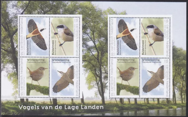 Caribbean Netherlands Issue 2018 (MS 4) Birds