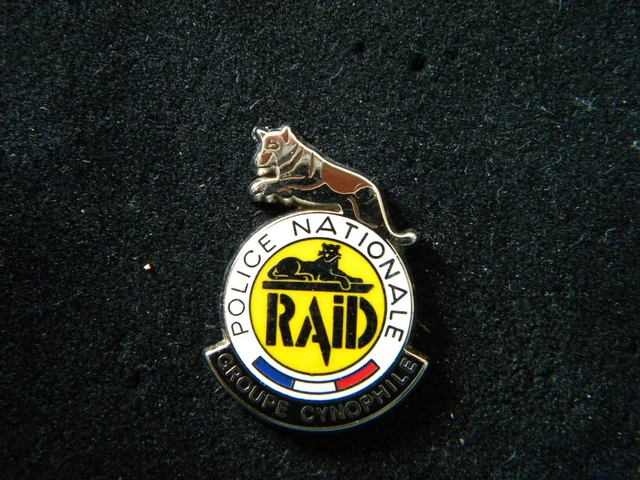 Pin De Rraid PIN'S POLICE NATIONALE - Raid - Groupe Cynophile - Fond Jaune EUR 5,00 ...