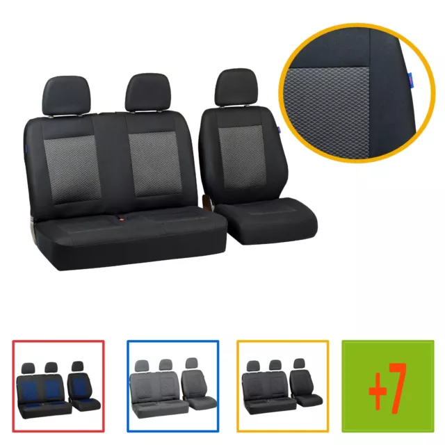 Housse de Siège 1+2 pour VW Volkswagen T5 Housses Bus Van Universel # Zakvn