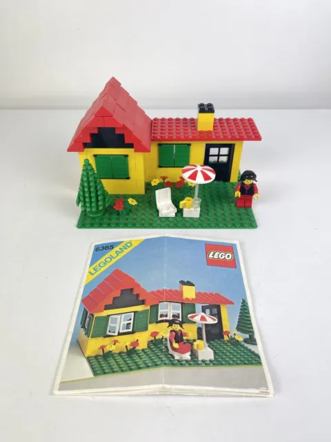 Lego Vintage 6365 Legoland Summer Cottage 1981 + Instructions Incomplete Miss 3