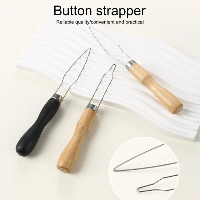 Mango de botón ropa de dispositivo botón camisa madera con un mango cómodo