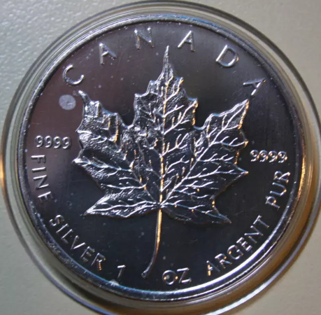 Canada-Canada Maple Leaf $5 2009 Silver 1 Oz F#5516 ST-BU in Capsule