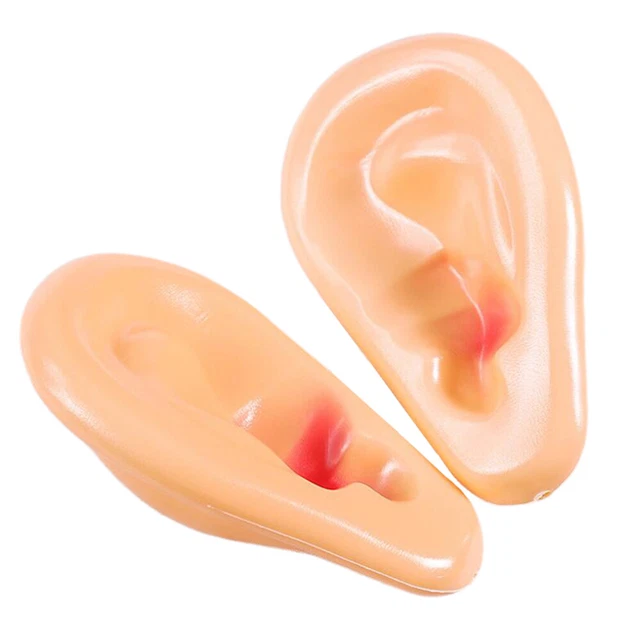 Oreilles Artificielles Rondes Géantes Pour Halloween - Lot De 2 Paires - En PVC Réaliste, Confortables - Accessoire Cosplay, Déguisement