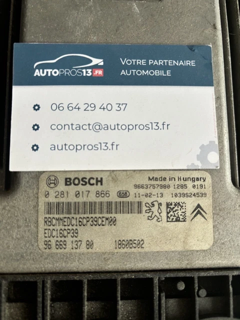 Calculateur Moteur BOSCH Citroën C5 2.2 HDI 170CV - Réf. 0281015514 / 9665926880 - EDC16CP39 - Occasion