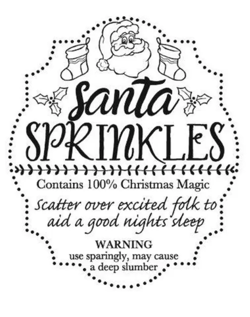 Woodware Clear Singles stamp - santa sprinkles tag  jgs533-  26