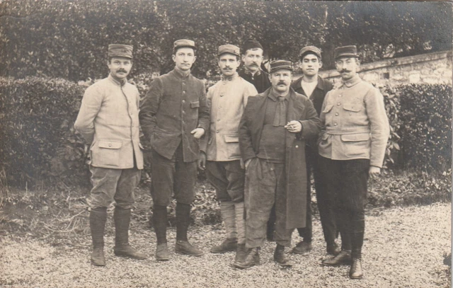 Cpa Militaria Carte Photo Militaires école d'élèves gradés régiments