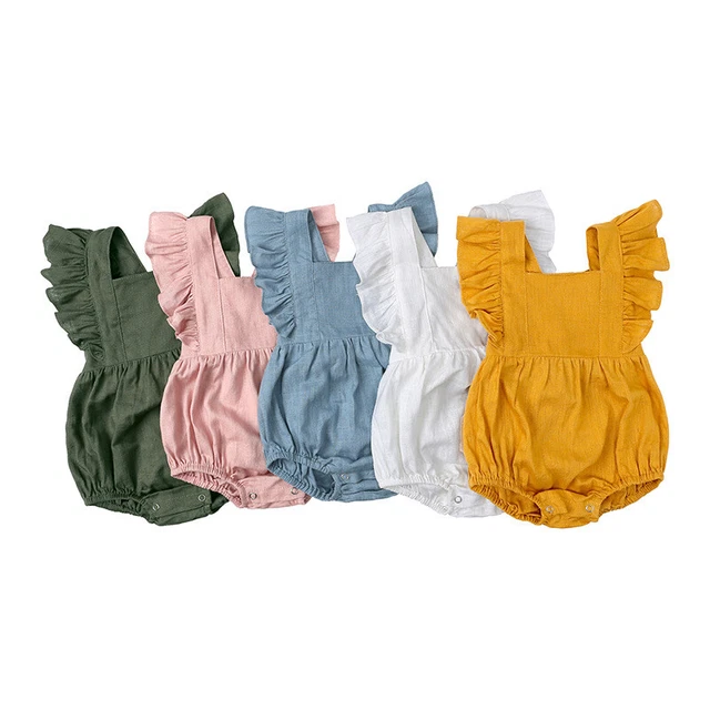 Tuta neonata neonata pumper senza maniche senza schienale body per babygrow