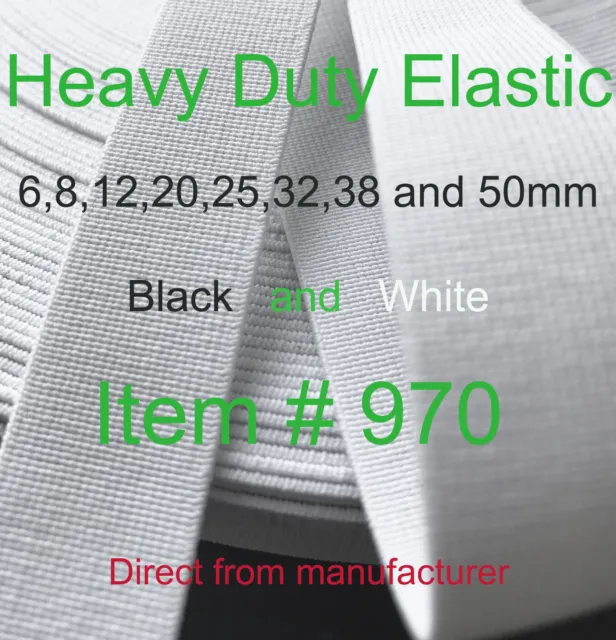 Strong Heavy Duty Elastic Item 970 6Mm;8;12;20;25;32;38 & 50 Direct Manufacturer