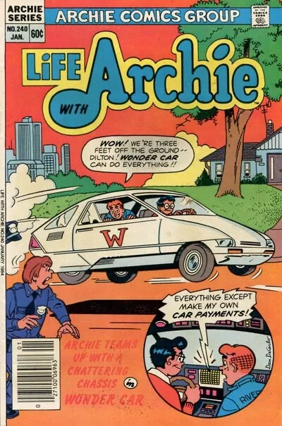 LIFE WITH ARCHIE #240 F, Newsstand, Archie Comics 1984 Stock Image