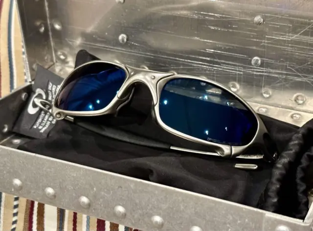 Vintage Oakley X-Metal Juliet Plasma Sunglasses - Ice Iridium Polarized  J1033618